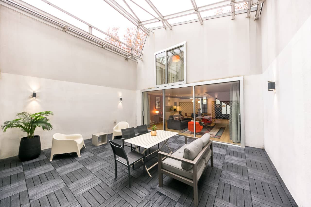 Chambre individuelle avec 2 lits simples dans CoAppart Partagé - SIRHA